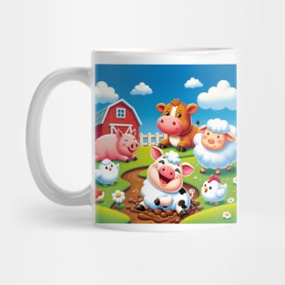 Joyful Farm Friends Mug